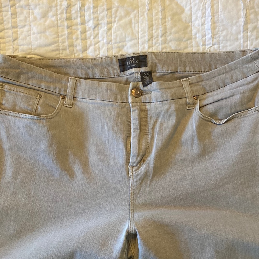 Tan ankle jeans